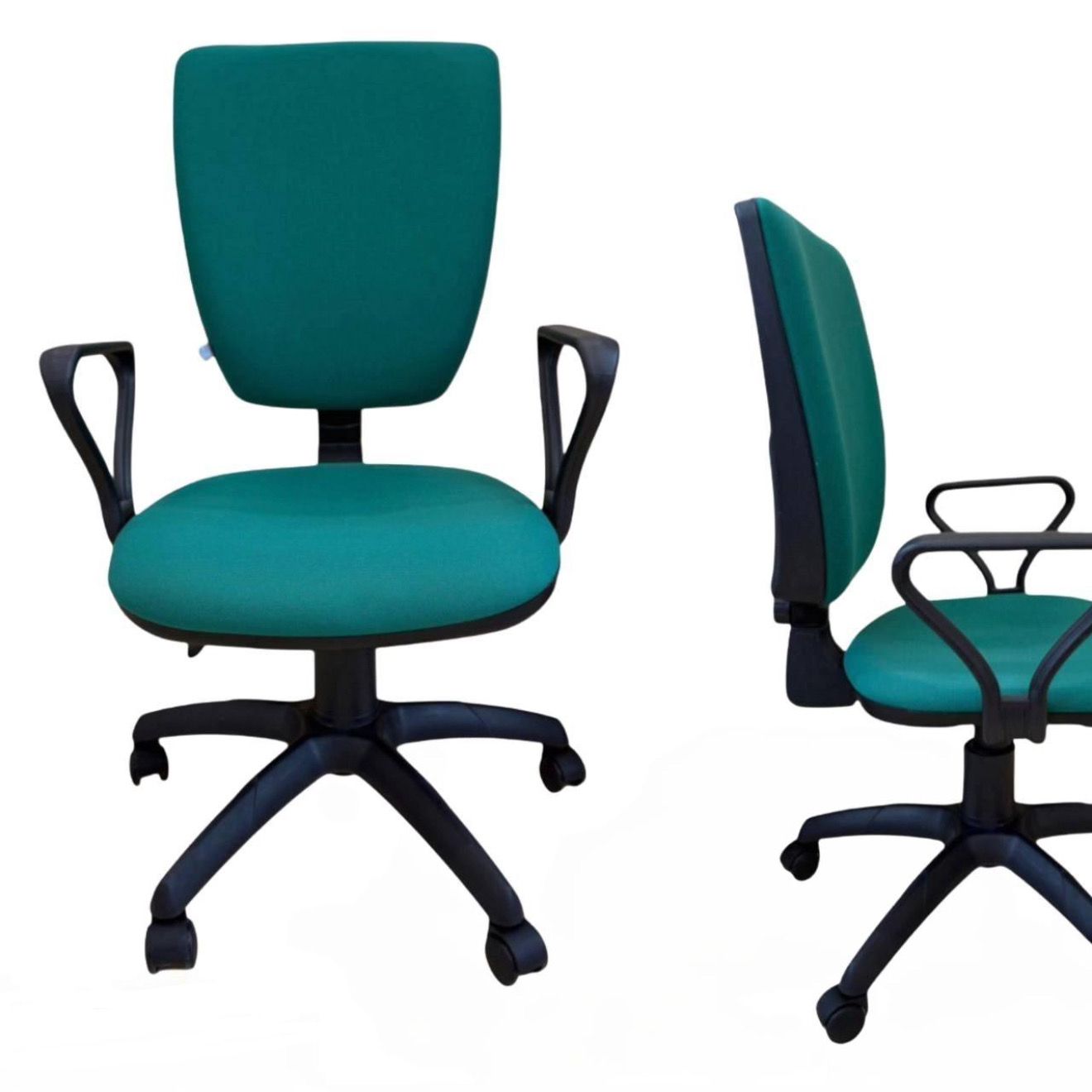 Кресло офисное, ткань, бирюзовый